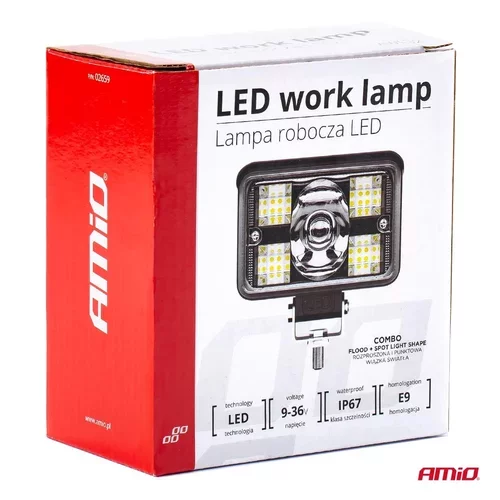 Pracovné LED svetlo AWL32 17 LED COMBO 9-36V /AMiO/ - obr. 7