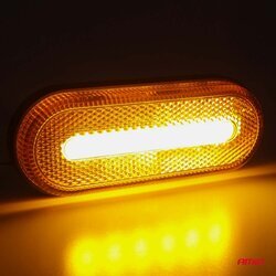 Svetlo obrysové oranžové - oválne LED- OM-01-O AMIO - obr. 3
