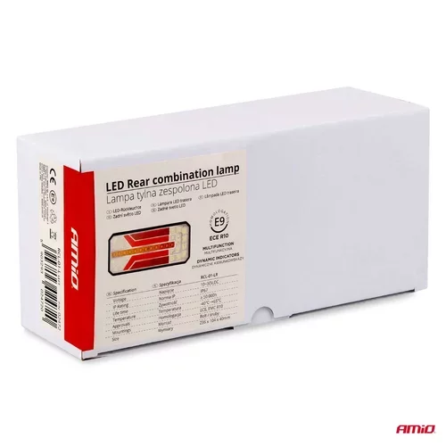 Svetlo zadné združené LED dynamické ĽAVÉ PRAVE- RCL-01-LR /AMiO/ - obr. 12