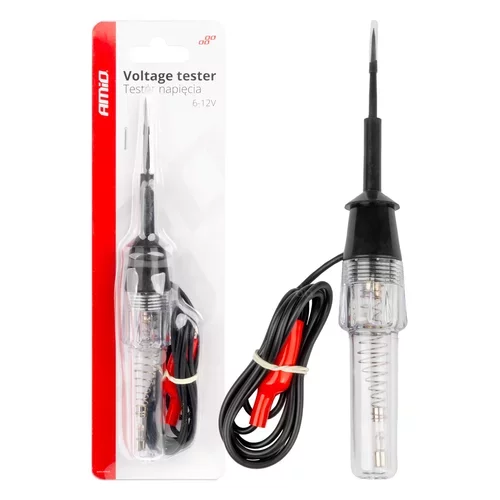 Tester napätia s krokosvorkou 6-12V AMiO-04272