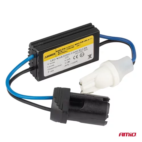 CANBUS rezistor pre LED žiarovky 12V 3.2W T10 zástrčka a zásuvka AMIO-04087 - obr. 1