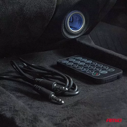 FM transmitter 2×USB-A 12/24V AMiO-04657 - obr. 4