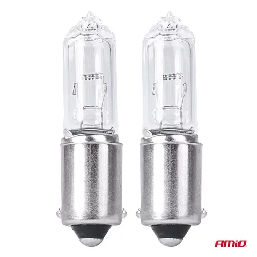 Halogénové žiarovky H21W 12V 21W BAY9S white 2ks blister /AMiO/ - obr. 1