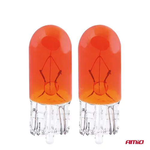 Halogénové žiarovky T10 W5W W2.1x9.5d 12V 2ks blister /AMiO/ - obr. 1