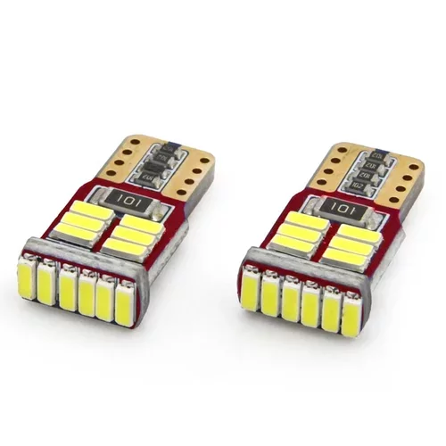 LED žiarovky CANBUS 18SMD 4014 T10e (W5W) White 12V /AMiO/ - obr. 3