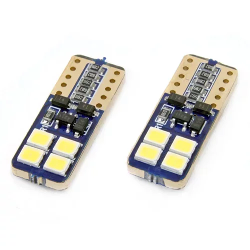 LED žiarovky CANBUS 8SMD 2835 T10e (W5W) White 12V/24V /AMiO/ - obr. 3