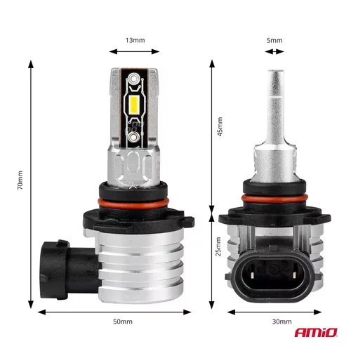 LED žiarovky hlavného svietenia HB3 9005/HIR1 9011/H10 H-mini Series AMiO-03334 - obr. 3