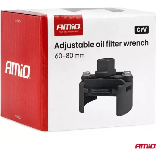 Nastaviteľný kľúč na olejový filter 60–80 mm CrV AMIO-04954 - obr. 4