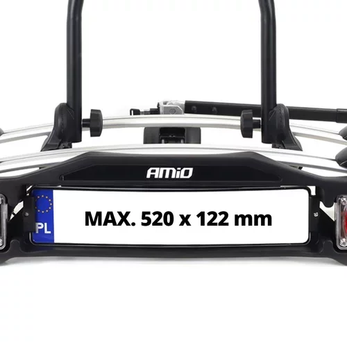 Nosič bicyklov na ťažné zariadenie auta TBC-01/2 - 2 bicykle /AMiO/ - obr. 12