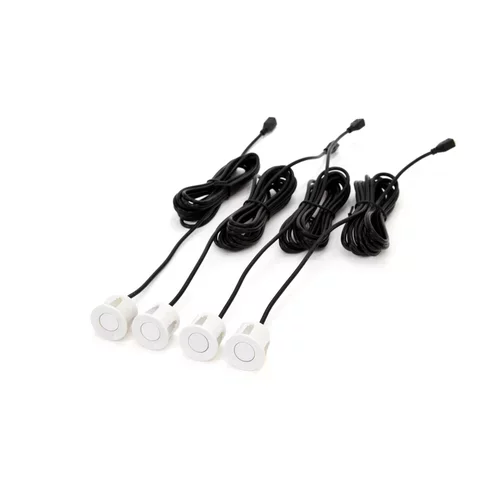 Parkovací asistent TFT01 4,3” s kamerou CAM-402 LED v podložke pod ŠPZ, 4-senzorové, biele /AMiO/ - obr. 2