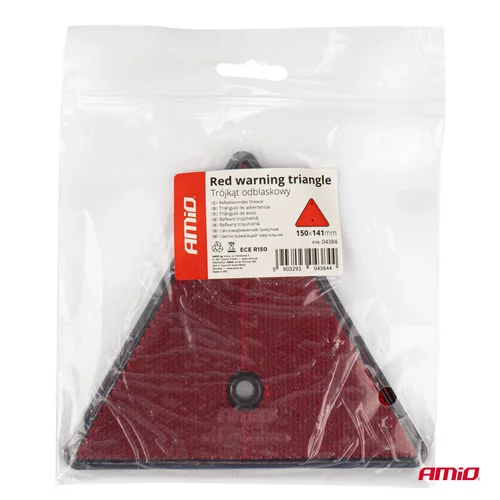 Červený výstražný reflexný trojúholník AMiO-04384 - obr. 3