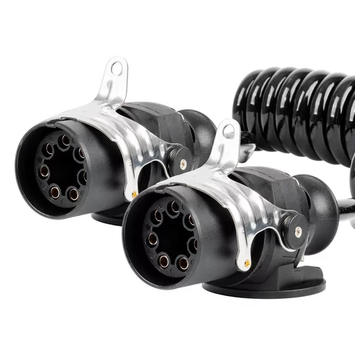 Špirálový kábel TIR 2x 7 PIN typ EBS 5m 24V AMIO-04383