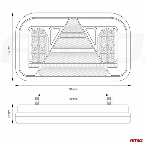 Svetlo zadné združené LED dynamické PRAVÉ RCL-03-R /AMiO/ - obr. 13