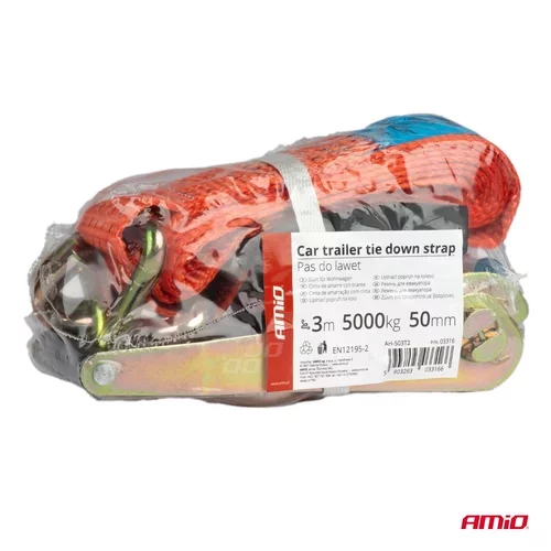 Upínací popruh na koleso s račňou 5000kg 50mm 3m /AMiO/ - obr. 5
