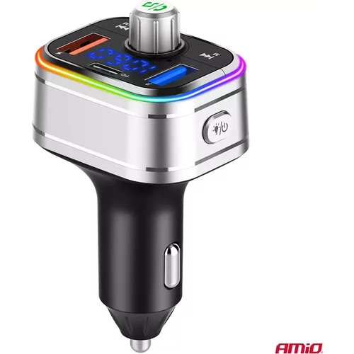 FM transmitter 1×USB-C microSD 12V 24V AMiO-04652 - obr. 4