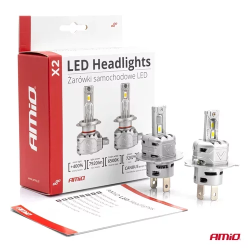 LED žiarovky hlavného svietenia H4/H19 X2 Series /AMiO/ - obr. 3
