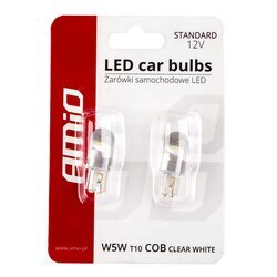 LED žiarovky STANDARD T10 W5W COB HPC 12V Clear white AMIO - obr. 7