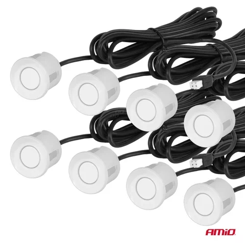 Parkovací asistent LED-GRAF 3D 8-senzorový biely /AMiO/ - obr. 3