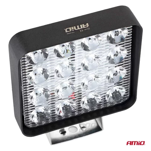 LED pracovné svetlo AWL10 16LED FLOOD 9-36V AMiO-02424 - obr. 5