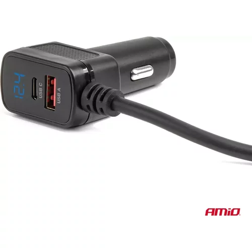 Predlžovacia zásuvka s nabíjačkou USB-C USB-A QC3.0 PD3.0 120W AMiO-04837 - obr. 6