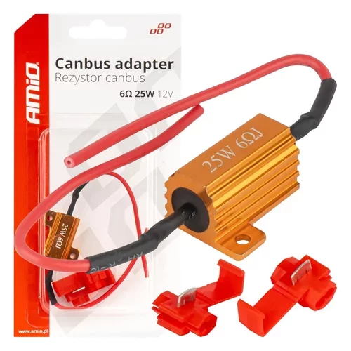 Rezistor pre LED žiarovky CANBUS 6Ω 25W AMiO-04092
