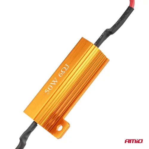 Rezistor pre LED žiarovky CANBUS 6Ω 50W AMiO-04094 - obr. 2