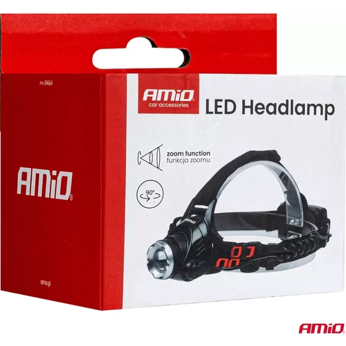 Čelovka LED T6 3600mAh (BATT) AMiO-04664 - obr. 9