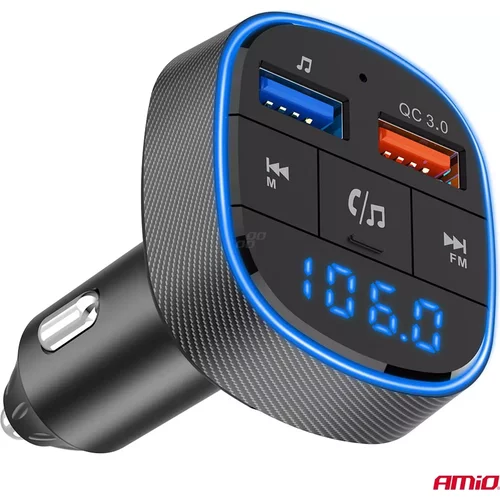 FM transmitter 2×USB-A 12/24V AMiO-04648 - obr. 9