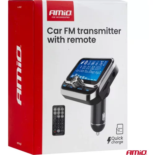 FM transmitter 2×USB-A 12/24V AMiO-04657 - obr. 11