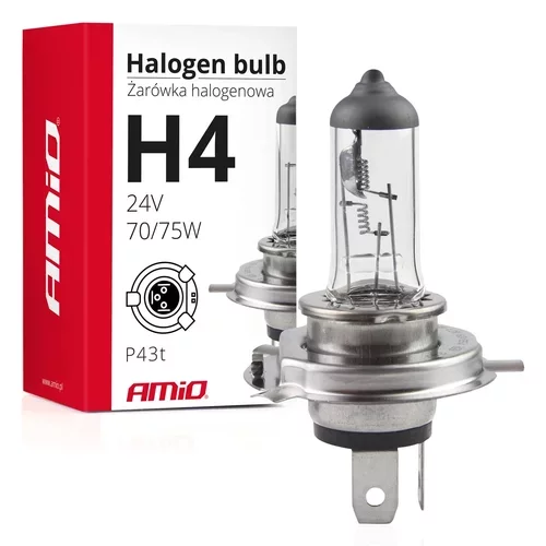 Halogénová žiarovka H4 24V 75/70W UV filter (E8) AMIO