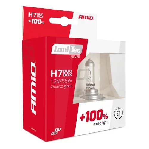 Halogénová žiarovka blister (2ks) H7 12V 55W sada LumiTec SILVER +100% /AMiO/ - obr. 4