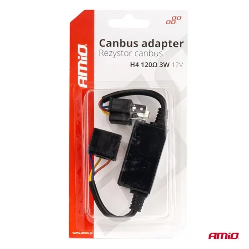Rezistor pre LED žiarovky CANBUS 3W 120? H4 AMiO-04127 - obr. 4