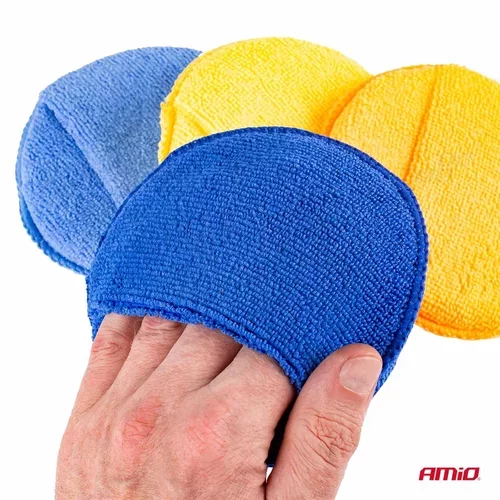 Sada leštiacich kotúčov z mikrovlákna s vreckom na prsty 4x125 mm /AMiO/ - obr. 3