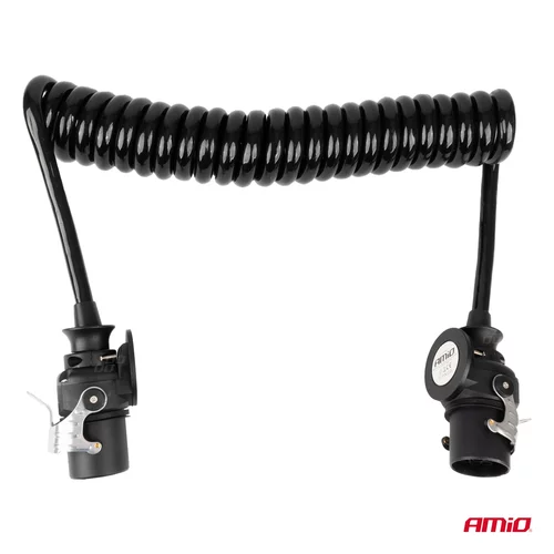 Špirálový kábel TIR 2x 15 PIN 5m 24V AMIO-04382 - obr. 1