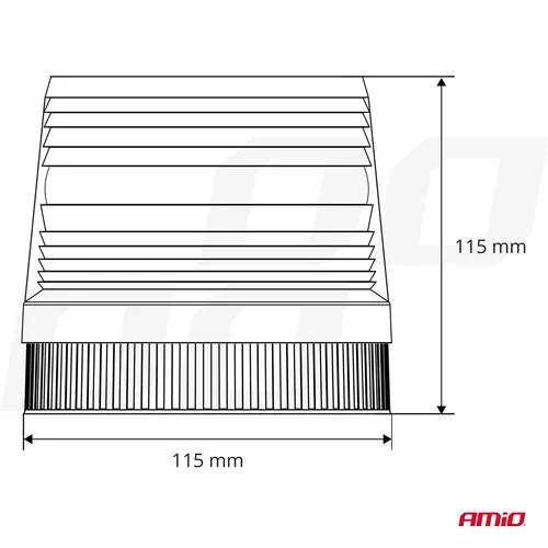 Stroboskopový LED maják AMIO-01277 - obr. 3