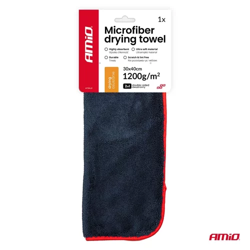 Utierka na sušenie z mikrovlákna 1200gsm 30x40cm AMiO-04491 - obr. 6