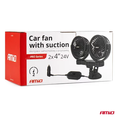Ventilátor do auta s prísavkou 2x4