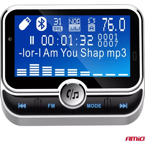 FM transmitter 2×USB-A 12/24V AMiO-04657 - obr. 6