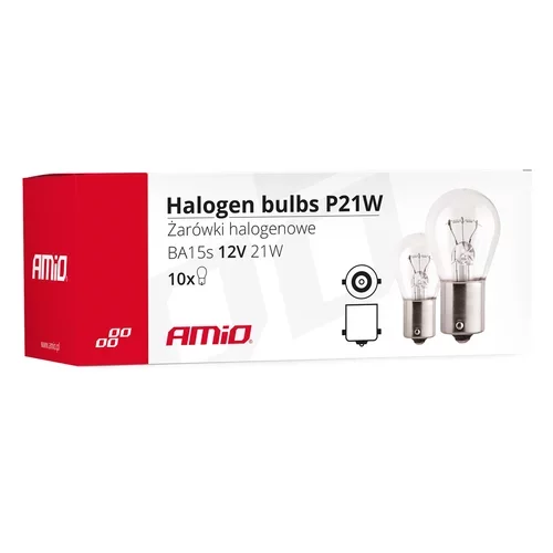 Halogénové žiarovky P21W BA15s 12V 21W /AMiO/ - obr. 2