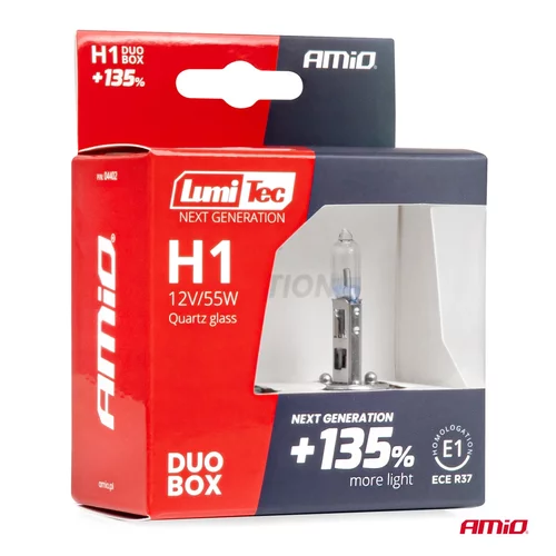 Halogénové žiarovky H1 12V 55W LumiTec NEXT GENERATION +135% DUO AMiO-04402 - obr. 4
