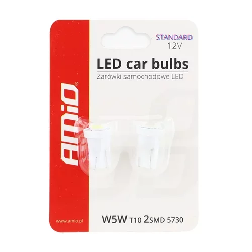 LED žiarovky CLASSIC T10 W5W 2xSMD 5730 12V /AMiO/ - obr. 4