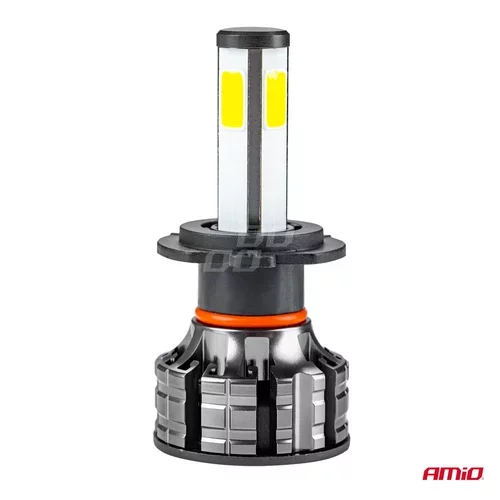 LED žiarovky hlavného svietenia H7 COB 4Side /AMiO/ - obr. 6
