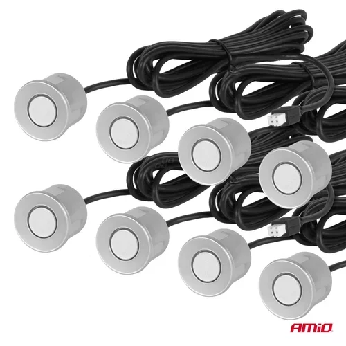 Parkovací asistent LED 8-senzorové strieborné /AMiO/ - obr. 3