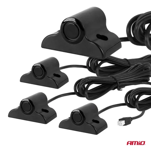 Parkovací asistent MAX LED 4-senzorové čierne 19mm TRUCK /AMiO/ - obr. 3