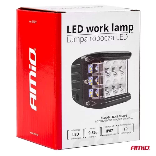 Pracovné LED svetlo 12 LED (2 funkcie)- AWL08 /AMiO/ - obr. 9
