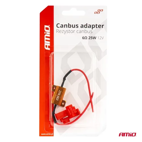 Rezistor pre LED žiarovky CANBUS 6Ω 25W AMiO-04092 - obr. 3