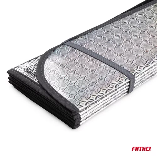 Skladacia slnečná clona 130x60cm AMiO-04373 - obr. 2