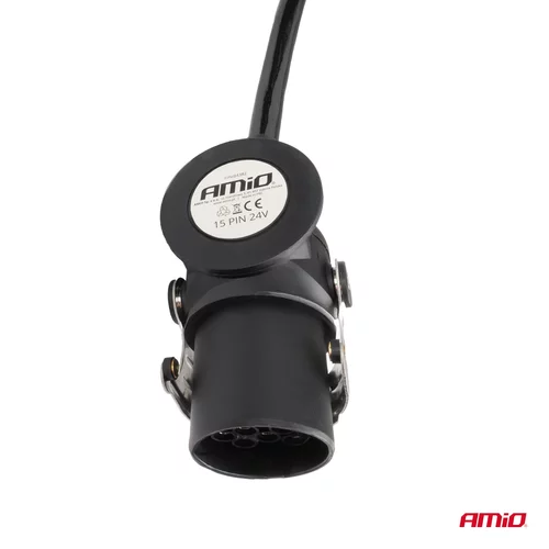 Špirálový kábel TIR 2x 15 PIN 5m 24V AMIO-04382 - obr. 3