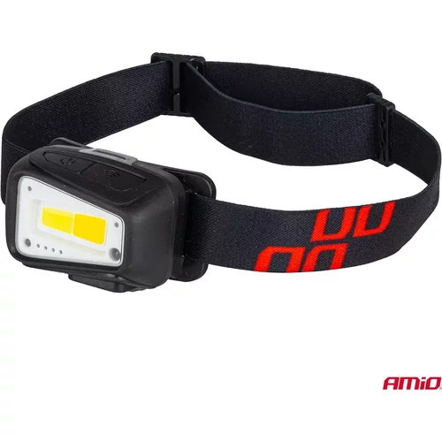 Čelovka LED COB 1800mAh (BATT) AMiO-04666 - obr. 6