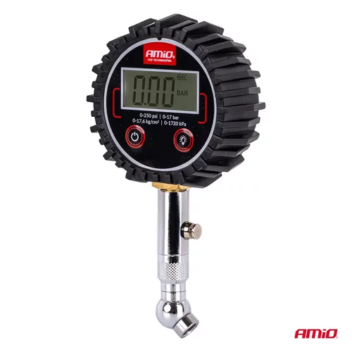 Pneumerač digitálny s otočnou hlavicou a resetovacím ventilom 17 bar AMiO-04464 - obr. 5